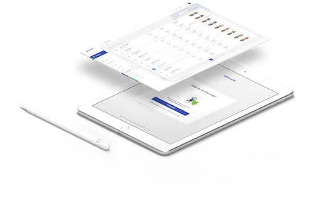 Meeliana tenant list on a tablet